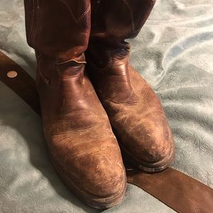 Justin brand steel toe work boot size 11D